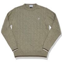 裾ライン ケーブル編み セーター