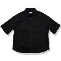 リネンミックス ワイドコットンシャツ