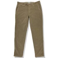 綾織り 別珍 スリムテーパードパンツ