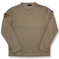 カットオフレイヤード ミディアムダンボールニット ワイドカットソー